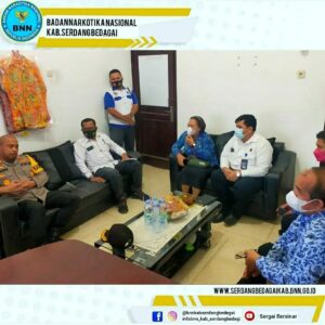 Kepala BNNK Serdang Bedagai Menerima Kunjungan Kapolres Serdang Bedagai