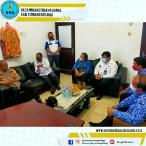 Kepala BNNK Serdang Bedagai Menerima Kunjungan Kapolres Serdang Bedagai