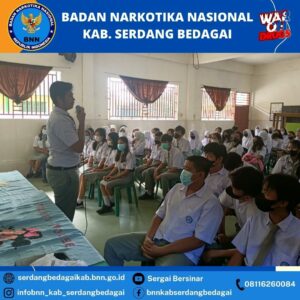 BNNK SERDANG BEDAGAI MELAKSANAKAN KEGIATAN SEMINAR BAHAYA PENYALAHGUNAAN NARKOBA