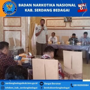 BNNK SERDANG BEDAGAI MELAKSANAKAN KEGIATAN WORKSHOP PENGUATAN KAPASITAS APARAT PENEGAK HUKUM